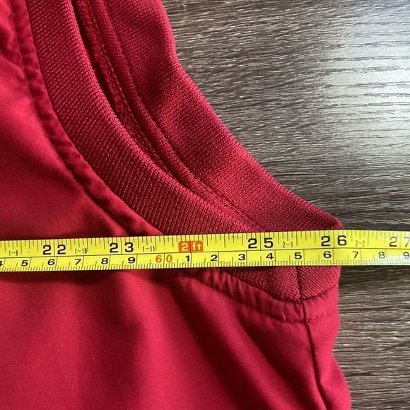 Mens Austin Golf L Red Golf Vest Pockets V Neck Stain Resistant Activewear - Picture 5 of 10